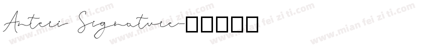 Anteri Signature字体转换